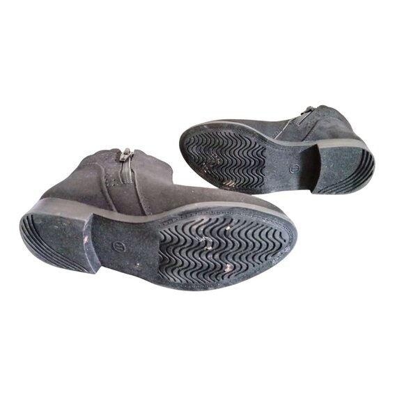 Lselom Girls Ankle Boots Kids Ankle Booties Bow Side Zipper Shoes Black Size 11 - Picture 9 of 11